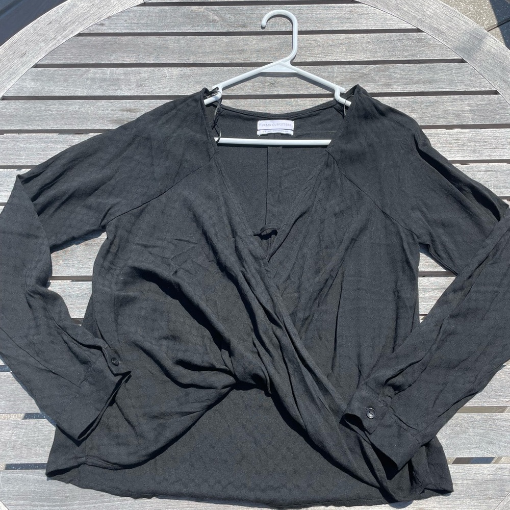 Urban Outfitters Mayfair Drapey Surplice Top